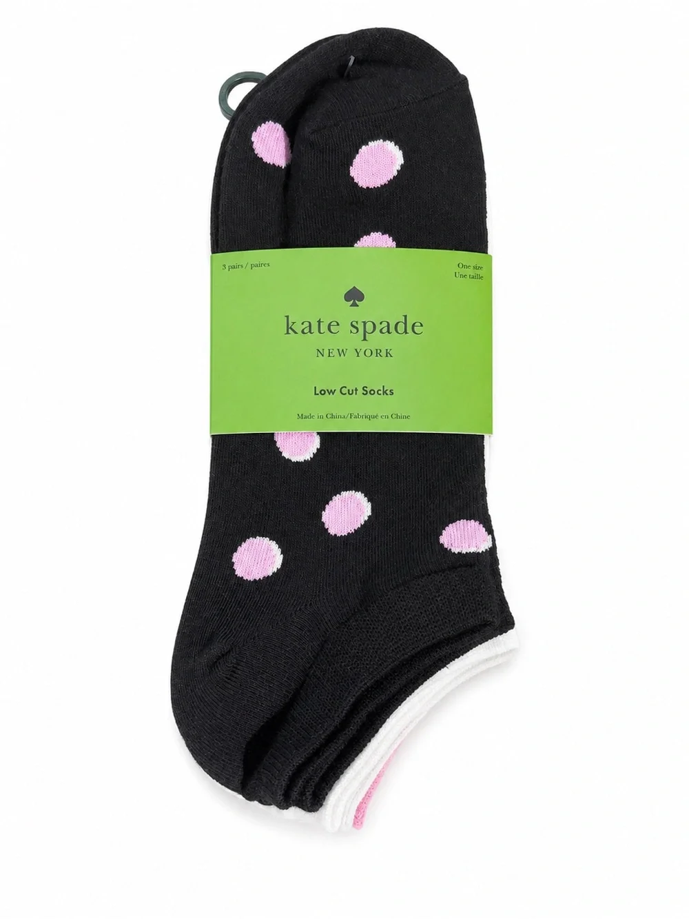 kate spade New York Low Cut Socks 3 Pack